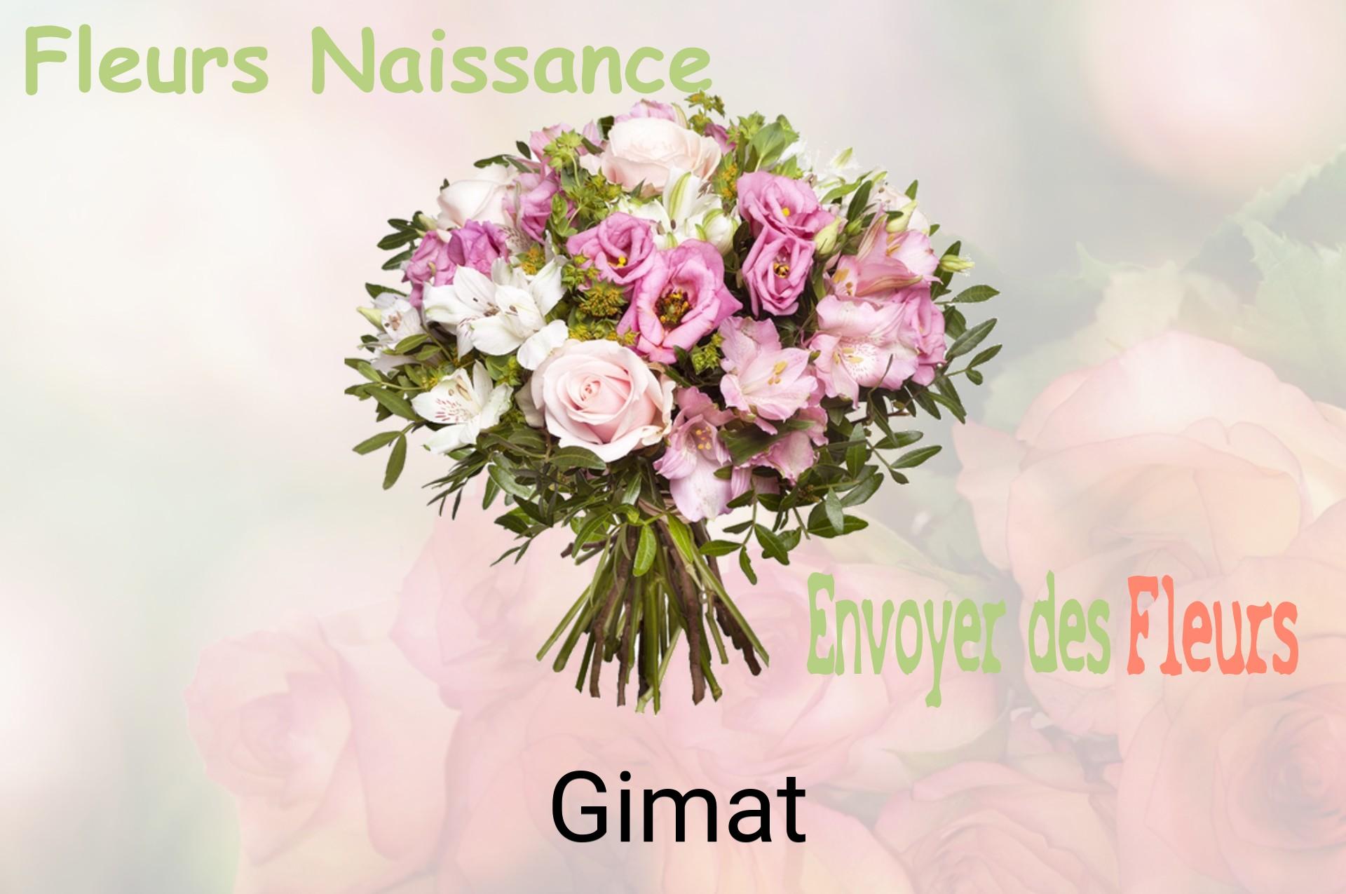 Bouquet de fleurs de naissance livré à Gimat